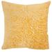 "Mina Victory Luminescence Metallic Zebra Yellow Throw Pillows 20""X20"" - Nourison 798019073725"