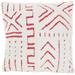 "Mina Victory Life Styles Woven Boho Pattern Hot Pink Throw Pillows 20"" X 20"" - Nourison 798019086039"