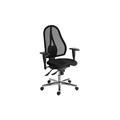 Topstar - Chaise de bureau Open Point Sitness dossier maille avec accoudoirs réglables 3D - noir