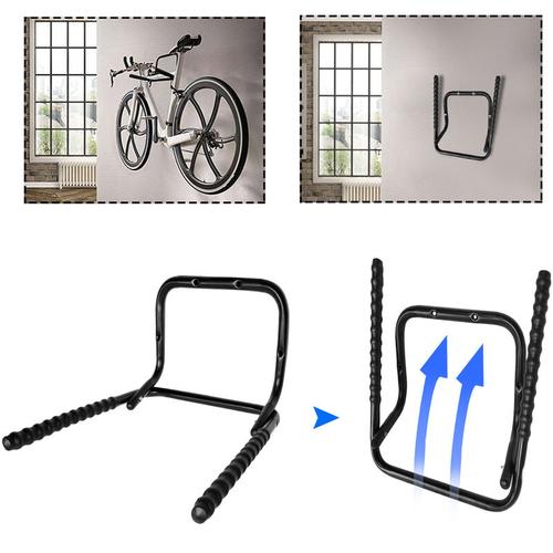Uisebrt - Fahrrad Wandhalterung Klappbare Wand Fahrradhalter Fahrradhalterung mit Rahmenschutz