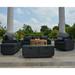 6-Piece Patio Wicker Sofa Set with Firepit and Table