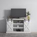 Farmhouse Sliding Barn Door TV Stand for TV up to 65 Inch