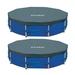 Intex 12 Foot Round Frame Easy Set Above Ground Swimming Pool Cover (2 Pack) - 15.24