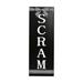 30" Halloween "Scram" Metal Porch Sign by National Tree Company - 30 in
