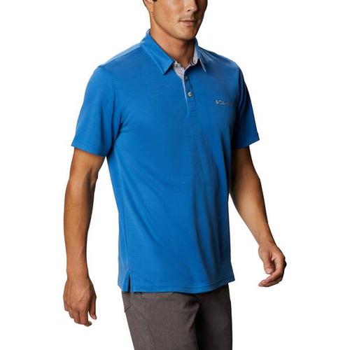 COLUMBIA-Herren-Oberteil-Nelson Point™ Polo, Größe M in Blau