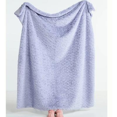 Anthropologie Bedding | Anthropologie Tranquil Faux Fur Throw Blanket - Lilac | Color: Purple | Size: Os