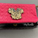 Disney Bags | Disney Parks Minnie Rose Quilted Crossbody Small Bag Handbag | Color: Black/Pink | Size: Os