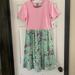 Lularoe Dresses | Lularoe Amelia Dress Large Nwt | Color: Pink | Size: L