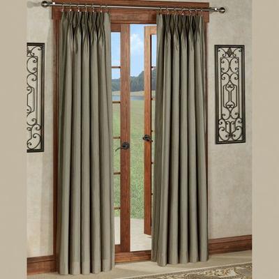 Chamberlain Pinch Pleat Curtain Pair, 60 x 108, Bronze