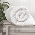 Night Comfort Feels Like Down Duvet - 100% Silk-Like Organic Cotton Cover - Hypoallergenic Feather & Down Alternative Hollowfibre Filling (13.5 Tog - Double)