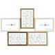 Cadre photo multivues Scandi 45x31,5 cm 5 vues, en bois massif - marque française - Brut