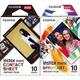 instax Mini Film Spray Art Border, 10 Shot Pack & Mini Film, Contact Sheet (1x10 Aufnahmen), Farbig