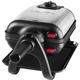 Tefal - waffle maker 1200w nero/acciaio inossidabile - wm756d12