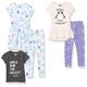 Amazon Essentials Disney | Marvel | Star Wars | Frozen | Princess Mädchen Outfit-Sets zum Kombinieren, 5er-Pack, Star Wars/Pinguin, 8 Jahre