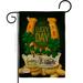 Breeze Decor Lucky Day Spring St Patrick 2-Sided Polyester 19 x 13 in. Garden Flag in Black/Green/Yellow | 18.5 H x 13 W in | Wayfair