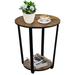 17 Stories Floor Shelf End Table w/ Storage Wood in Black/Brown/Gray | 22.2 H x 19.7 W x 19.7 D in | Wayfair 2E036F0E21604F2A96FB4239DF07CCA3