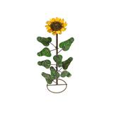 Gracie Oaks Leontae Sunflower in Base Garden Art Garden Stake Metal | 30 H x 8 W x 15 D in | Wayfair DD72C7B22DC04E699BDFC576D6DC0E17