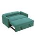 Latitude Run® 57" Futon Loveseat Sleeper Sofa Wood/Velvet in Brown | 33 H x 57 W x 34 D in | Wayfair 4B47FBDE471A47088096D682C47113B4