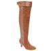 Women's The Melody Wide Calf Boot by Comfortview in Chestnut (Size 9 M)