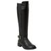 Extra Wide Width Women's The Milan Regular Calf Boot by Comfortview in Black (Size 9 1/2 WW)