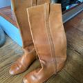 Nine West Shoes | Gorgeous Vintage Nine West Leather Calf Boots With Minimal Wear | Color: Tan | Size: 6.5