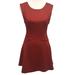 Free People Dresses | Free People Brick Red Fit & Flare Skater Style Dress Misses Size S | Color: Red | Size: S