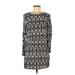 H&M Casual Dress: Black Baroque Print Dresses - Women's Size 6