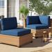 Wade Logan® Babram 10 Piece Outdoor Cushion Cover Set Acrylic in Gray/Blue | 6 H in | Wayfair B80E9DC6E3504CE8B394B17D29C9254D