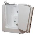 Avora Bath 38" L x 33" W Walk-In Whirlpool Fiberglass Bathtub w/ Faucet Heater Integrated Seat Fiberglass in Gray | 38 H x 38 W x 33 D in | Wayfair