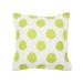 Citron Dot Printed Throw Pillow