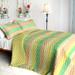 Chic Cookie 3PC Vermicelli-Quilted Patchwork Quilt Set (Full/Queen Size)