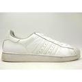 Adidas Shoes | Adidas Superstar Half Shell White Leather Lace Up Casual Sneakers Shoes Men's 12 | Color: White | Size: 34