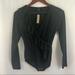 J. Crew Tops | J. Crew Bodysuit Ruffle Top Size S Small Black Adjustable Low V-Neck | Color: Black | Size: S