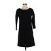 H&M Casual Dress - Shift: Black Solid Dresses - Women's Size X-Small