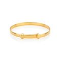 Molly Brown London 18ct Gold Plated My First Diamond Expandable Baby Bangle. Christening Bangle | Baby Jewellery | Baby Keepsake | Baby Shower Gift​​​