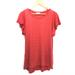 Anthropologie Tops | Anthropologie Woman’s Baggy Short Sleeve Striped Red Crew Neck Hi Low Tee Shirt | Color: Red/White | Size: M