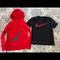 Nike Shirts & Tops | Boys Nike Bundle Size 7 Pullover Hooded Tshirt And Short Sleeve Tshirt | Color: Black/Red | Size: 7b