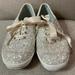 Kate Spade Shoes | Kate Spade Cream Glitter Keds Size 7 | Color: Cream | Size: 7