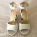 Jessica Simpson Shoes | Jessica Simpson White Platform Ankle Strap Sandals Size 7 | Color: White | Size: 7