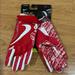 Nike Accessories | Nike Vapor Jet Football Gloves Sz L | Color: Red/White | Size: Large