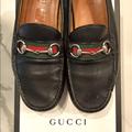 Gucci Shoes | Authentic Gucci Mens Black Leather Loafers | Color: Black | Size: 9