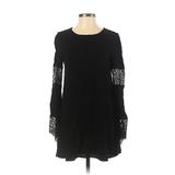 Forever 21 Casual Dress - Shift: Black Solid Dresses - Women's Size Small