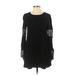 Forever 21 Casual Dress - Shift: Black Solid Dresses - Women's Size Small