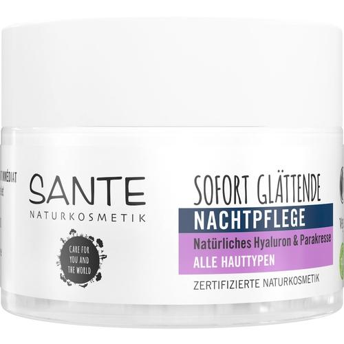 Sante – Sofort glättende Nachtpflege natürliches Hyaluron & Parakresse Gesichtscreme 50 ml