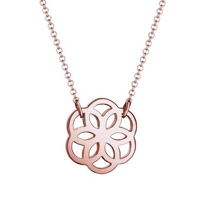 Elli - Elli Naszyjnik Blume Floral 925 Sterling Silber Ketten 1 ct Damen