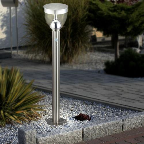 Gartenleuchte mit Bewegungsmelder led Wegeleuchte Edelstahl Außenleuchte mit Erspitz Solarlampen