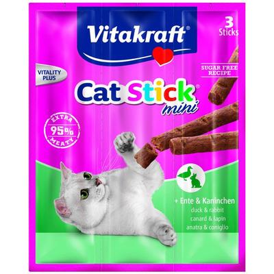 Katzensnack Cat-Stick mini Ente & Kaninchen - 3 x 6g - Vitakraft
