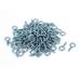 Garden Vine Wire 1.7mm Thread Dia Eyelet Screw Eye Hook 100pcs - Light Blue