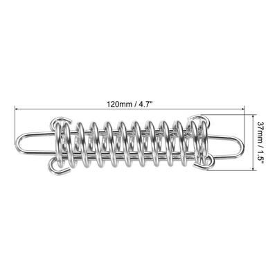 Tent Spring Buckle, 120x37mm Heavy Type Stainless Steel Rope Tensioner - Silver Tone