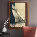 Longshore Tides Vintage Tradewinds II Premium Framed Canvas - Ready To Hang Canvas, Solid Wood in Black/Blue/Gray | 20 H x 16 W x 2.5 D in | Wayfair
